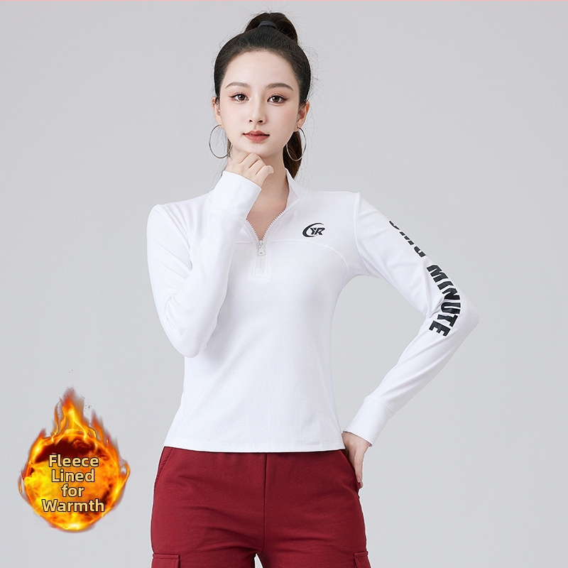 Τοπ με μακριά μανίκια για square dance – φλις επένδυση από βαμβάκι, γυναικείο, χειμώνας/φθινόπωρο/άνοιξη, μάρκα YEROSE