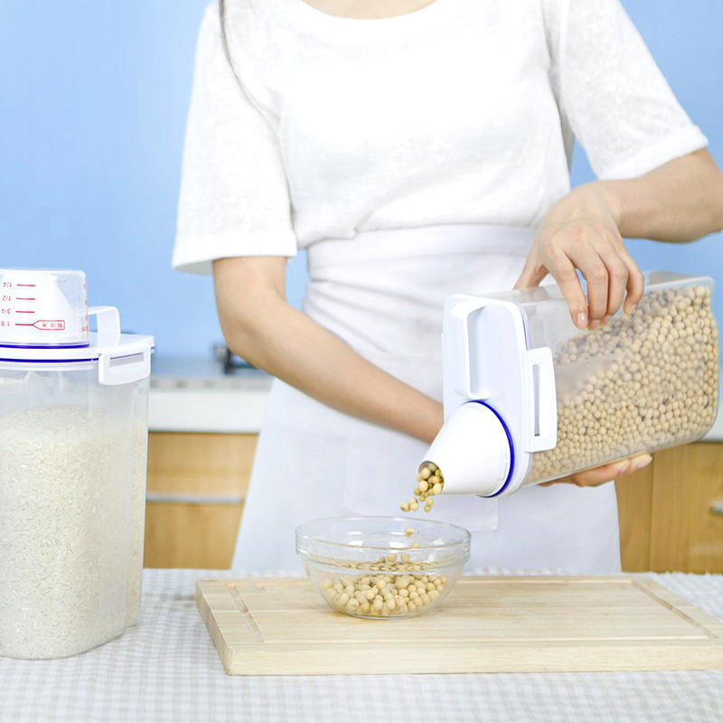 Κουτί αποθήκευσης, τετράγωνο, πλαστικό, σφραγισμένο, ανθεκτικό σε υγρασία και στα έντομα