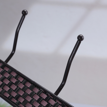 Стенна закачалка за кухня и спалня, железна, многоредова, носеща 5–10 кг, комплект от 5 броя