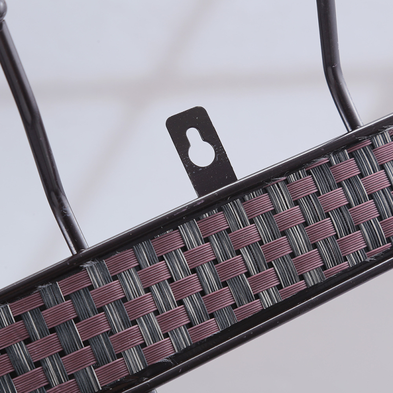 Стенна закачалка за кухня и спалня, железна, многоредова, носеща 5–10 кг, комплект от 5 броя