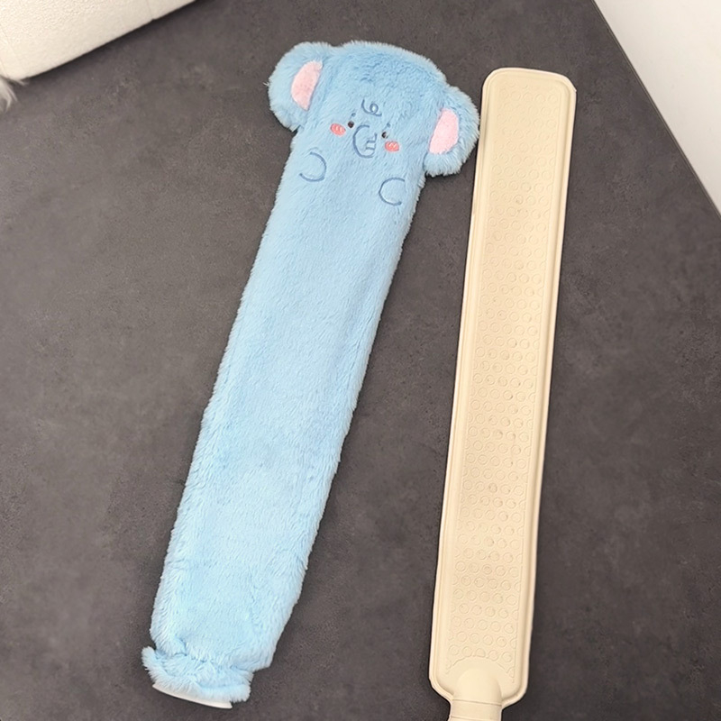 Μακρύς θερμός φιαλιδάκι νερού για κρεβάτι, παρατεταμένη πλήρωση, παχύτερο και ανθεκτικό σε εκρήξεις θερμαντικό επίθεμα, για τα πόδια κατά τον ύπνο, απλός σχεδιασμός, καουτσούκ