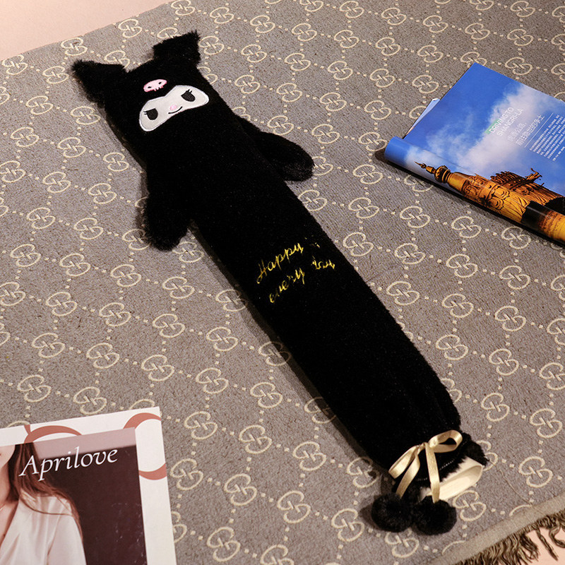 Μακρύς θερμός φιαλιδάκι νερού για κρεβάτι, παρατεταμένη πλήρωση, παχύτερο και ανθεκτικό σε εκρήξεις θερμαντικό επίθεμα, για τα πόδια κατά τον ύπνο, απλός σχεδιασμός, καουτσούκ