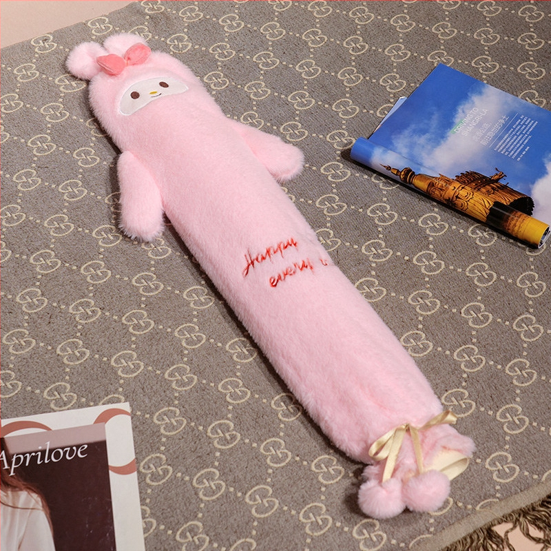 Μακρύς θερμός φιαλιδάκι νερού για κρεβάτι, παρατεταμένη πλήρωση, παχύτερο και ανθεκτικό σε εκρήξεις θερμαντικό επίθεμα, για τα πόδια κατά τον ύπνο, απλός σχεδιασμός, καουτσούκ