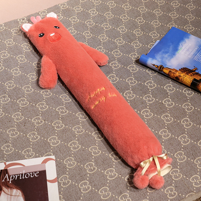 Μακρύς θερμός φιαλιδάκι νερού για κρεβάτι, παρατεταμένη πλήρωση, παχύτερο και ανθεκτικό σε εκρήξεις θερμαντικό επίθεμα, για τα πόδια κατά τον ύπνο, απλός σχεδιασμός, καουτσούκ