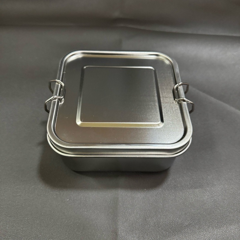 Kutija za užinu - kvadratna, 304 nehrđajući čelik, 501–800 ml, višekratna upotreba