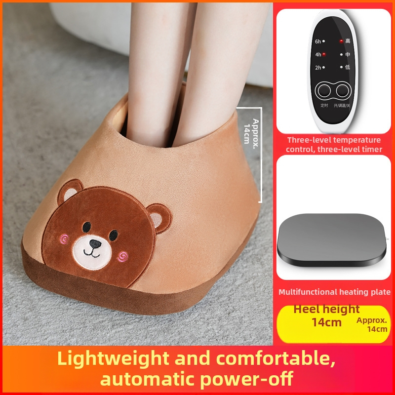 Elektrické vyhrievacie papuče, USB napájanie, vrchná časť z veluru, plastová podrážka, unisex