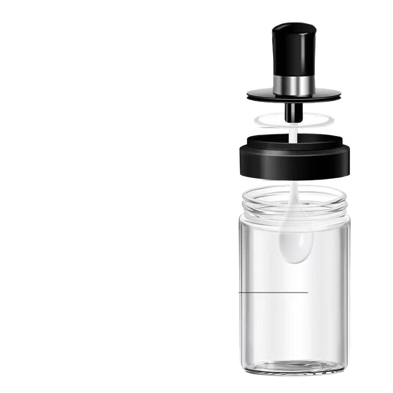Set staklenih posuda za začine – posude za čvrste začine, moderan minimalistički stil