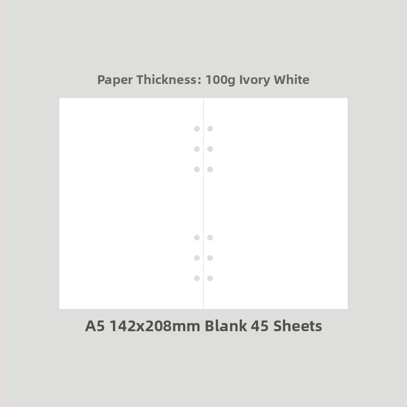 Monroe A5A6 dopuna za bilježnicu, A5 jezgra, 45 listova, 6 rupa