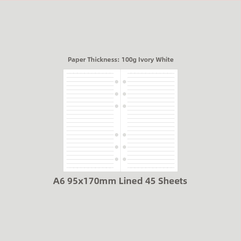 Monroe A5A6 dopuna za bilježnicu, A5 jezgra, 45 listova, 6 rupa