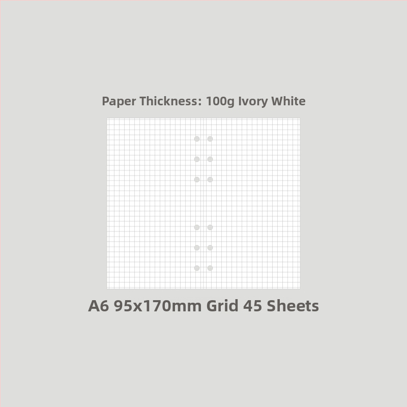 Monroe A5A6 dopuna za bilježnicu, A5 jezgra, 45 listova, 6 rupa