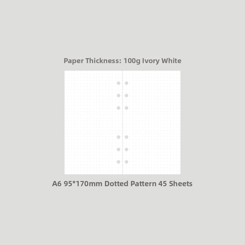 Monroe A5A6 dopuna za bilježnicu, A5 jezgra, 45 listova, 6 rupa