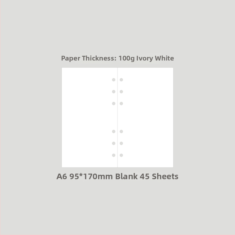 Monroe A5A6 dopuna za bilježnicu, A5 jezgra, 45 listova, 6 rupa