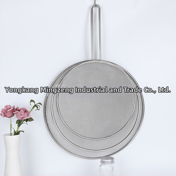 Nerezová oceľová obrazovka proti špliechaniu oleja s výbušne odolným krytom | Mingzeng značka, moderný minimalistický štýl, tlačené logo, prispôsobenie spracovania