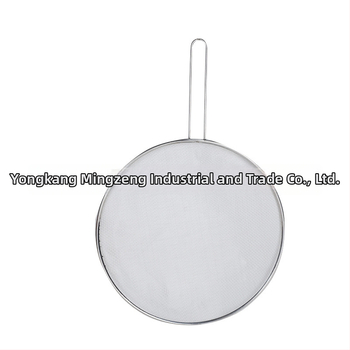 Nerezová oceľová obrazovka proti špliechaniu oleja s výbušne odolným krytom | Mingzeng značka, moderný minimalistický štýl, tlačené logo, prispôsobenie spracovania