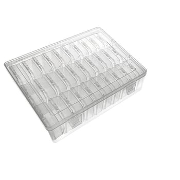 Cutie de depozitare cu grilaj transparent, capac rabatabil, rezistentă la praf, capacitate 2 L