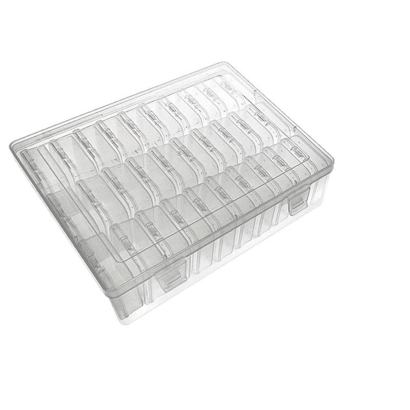 Cutie de depozitare cu grilaj transparent, capac rabatabil, rezistentă la praf, capacitate 2 L