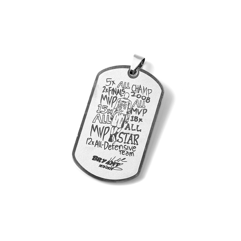 Кулон със звезда за баскетбол — неръждаема стомана, персонализация, печат на лого, спортен аксесоар за баскетбол