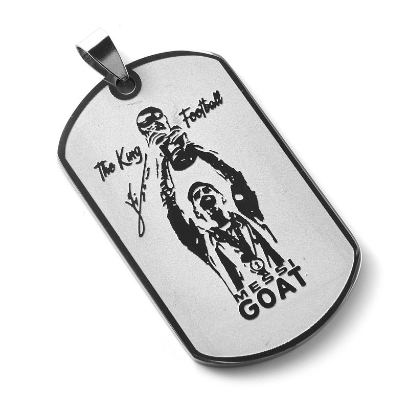 Кулон със звезда за баскетбол — неръждаема стомана, персонализация, печат на лого, спортен аксесоар за баскетбол