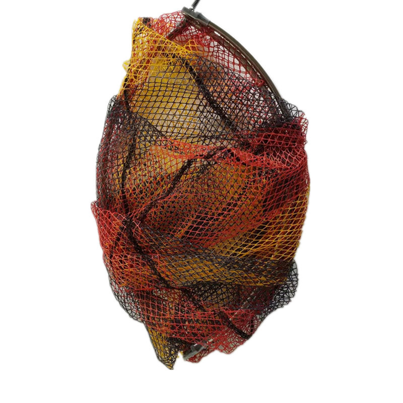 Cap de plasă pliabil pentru pescuit cu plasă tratată cu lipici, plasă fină, buzunar cu inel, design anti-încurcare