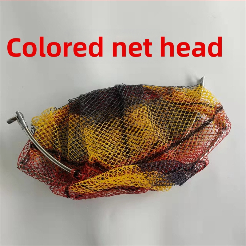 Skladacia hlava rybárskej siete s lepiacou sieťou, jemná sieť, vrecko s krúžkom, dizajn proti zaseknutiu