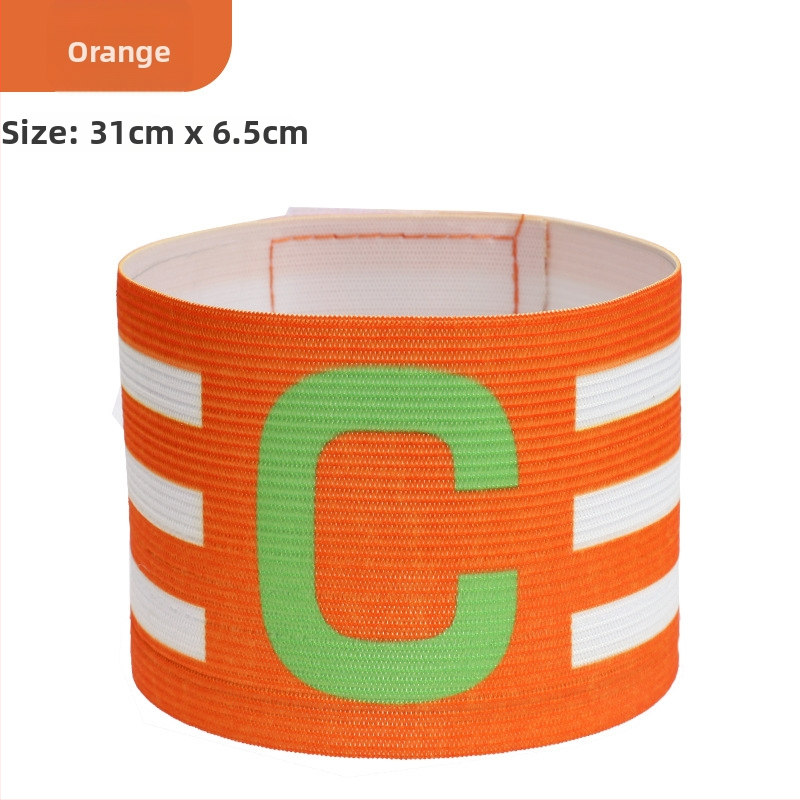 Nylonová kapitánska manžeta na futbal s Velcro, tvaru C, prispôsobiteľná tréningová pomôcka