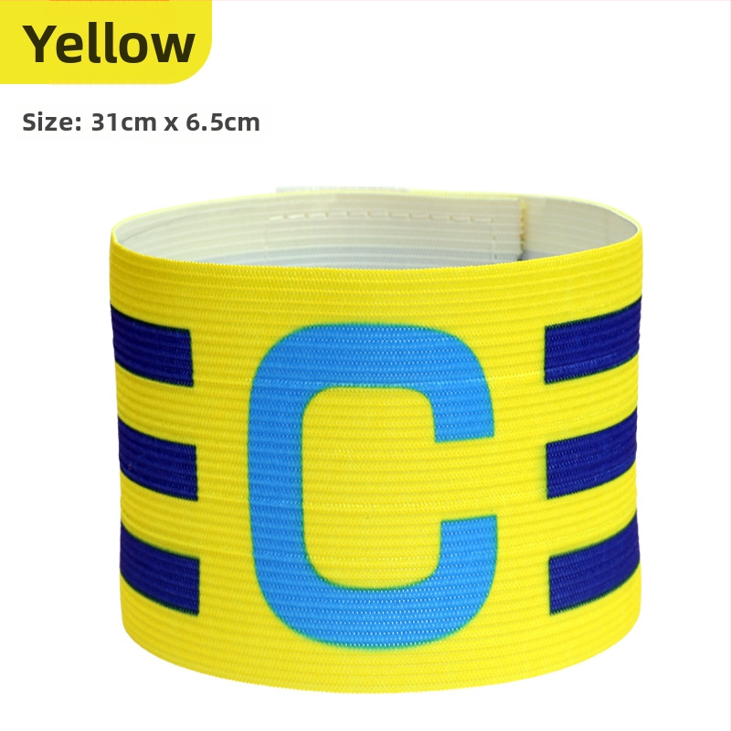 Nylonová kapitánska manžeta na futbal s Velcro, tvaru C, prispôsobiteľná tréningová pomôcka