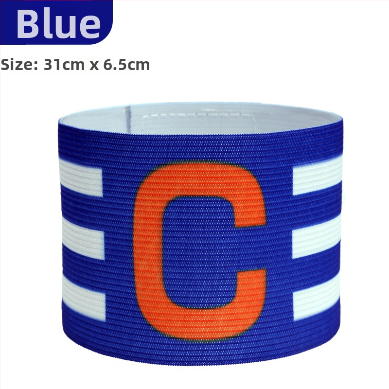 Nylonová kapitánska manžeta na futbal s Velcro, tvaru C, prispôsobiteľná tréningová pomôcka