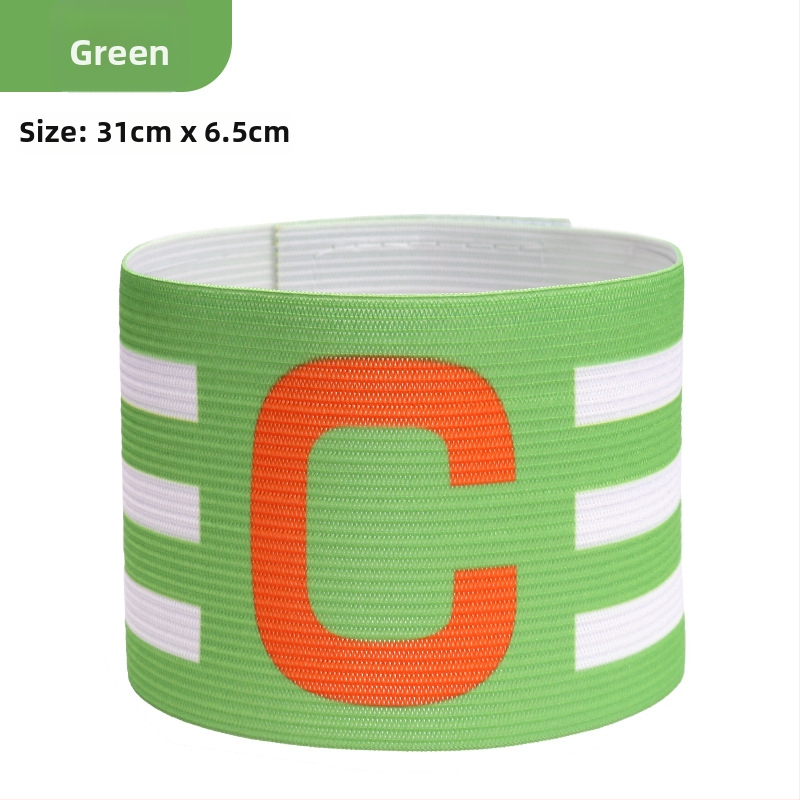 Nylonová kapitánska manžeta na futbal s Velcro, tvaru C, prispôsobiteľná tréningová pomôcka