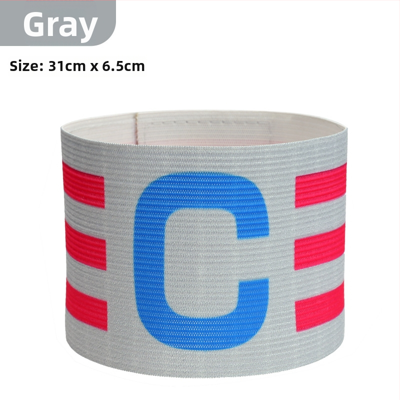 Nylonová kapitánska manžeta na futbal s Velcro, tvaru C, prispôsobiteľná tréningová pomôcka