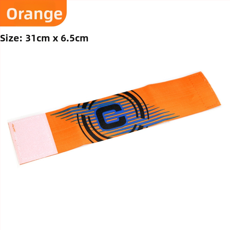 Nylonová kapitánska manžeta na futbal s Velcro, tvaru C, prispôsobiteľná tréningová pomôcka