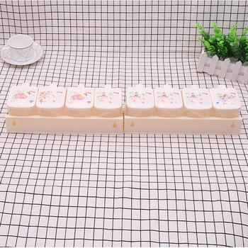 Set de patru cutii pentru condimente, suport din plastic multifuncțional pentru condimente solide, stil nou chinezeasc