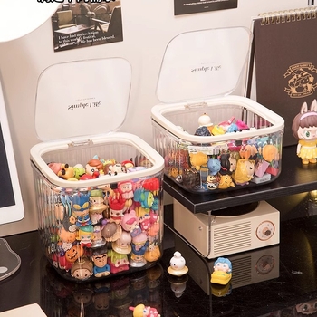 Desktop kutija za skladištenje – prozirni plast, otporan na prašinu, japanskog stila nosač za izlaganje za automobil (Model: 14512405)