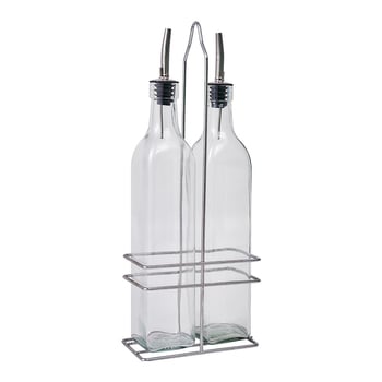 Set staklenih boca za začine u kuhinji, staklene boce za tekuće začine, moderni minimalistički stil