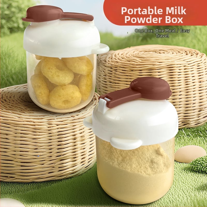 Xinbaole Κουτί PPSU για γάλα σε σκόνη – φορητό, μονή θήκη ενός γεύματος, υλικά PPSU/PP, καρτούν στιλ φρέσκο και γλυκό, για μωρά άνω των 3 μηνών, 1 τεμάχιο