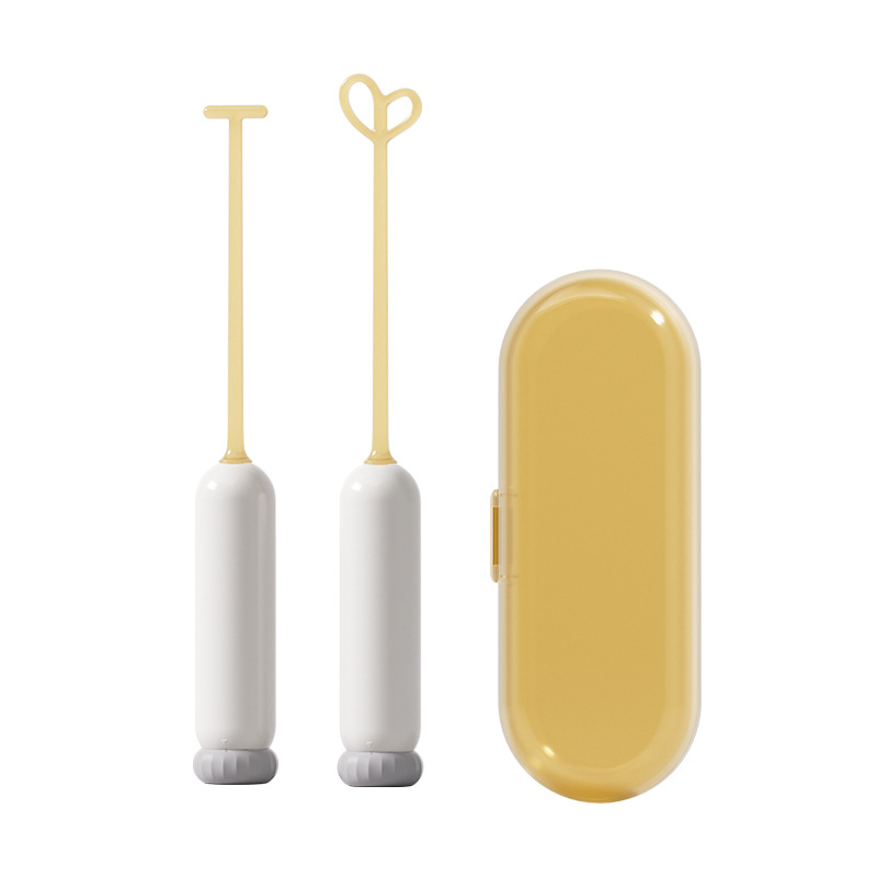 Elektromos tejpor keverő csecsemőknek, dupla végű keverő, tároló doboz, batéria, antibakteriális PP anyag (99.9%)