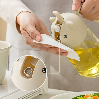 Üveg olajtartó automatikus nyitás-zárás, modern minimalista stílus