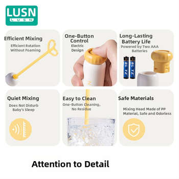 Elektrická tyč na miešanie dojčenského mlieka Lusn/Rushan, PP materiál, nie je dovážané