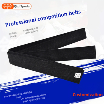 Centură de clasament pentru Taekwondo/Judo, din bumbac, model în dungi sau uniform, căptușeală din bumbac, potrivită pentru antrenamente