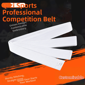 Centură de clasament pentru Taekwondo/Judo, din bumbac, model în dungi sau uniform, căptușeală din bumbac, potrivită pentru antrenamente