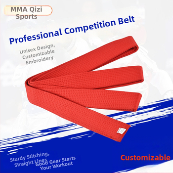 Centură de clasament pentru Taekwondo/Judo, din bumbac, model în dungi sau uniform, căptușeală din bumbac, potrivită pentru antrenamente