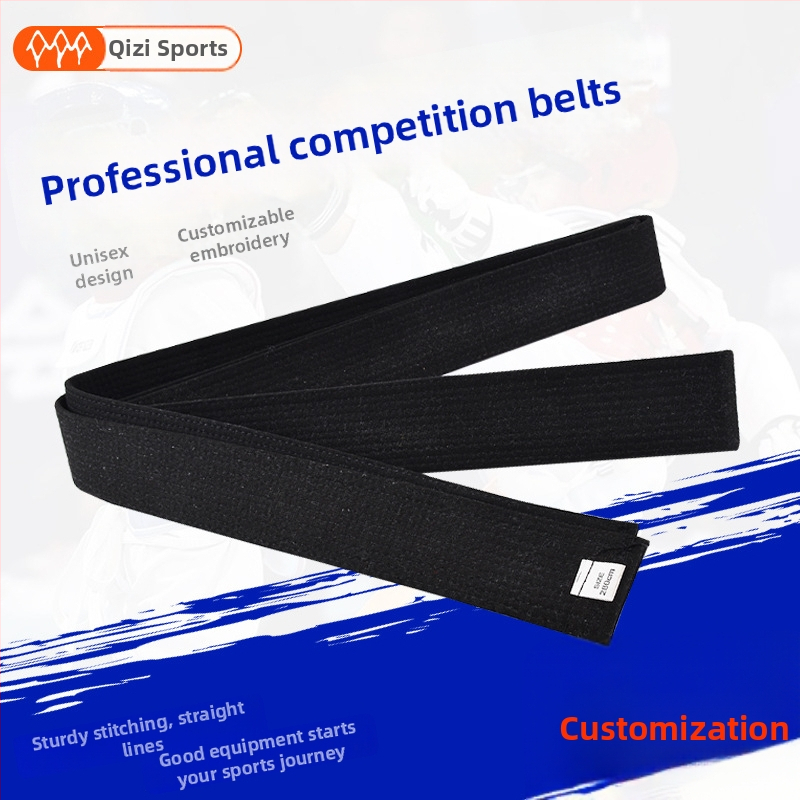 Centură de clasament pentru Taekwondo/Judo, din bumbac, model în dungi sau uniform, căptușeală din bumbac, potrivită pentru antrenamente