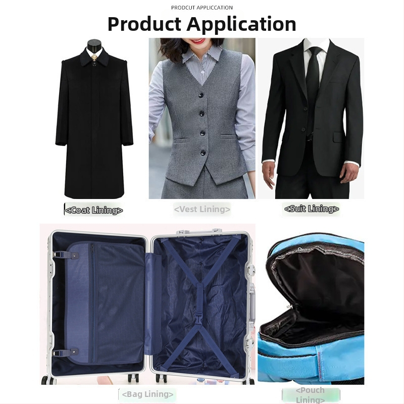 Taftová vnútorná podšívka na kabáty a tašky — vnútorný materiál odevov; Číslo artikla aADb7hGS; Vlastná značka: Áno