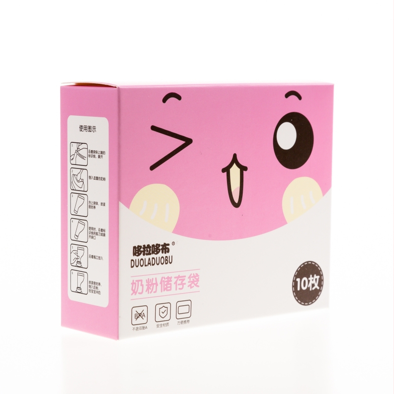 Doraemon vrecko na mlieko v prášku – PP materiál, 10 kusov, vhodné pre dojčatá nad 3 mesiace, vrecko na skladovanie mlieka v prášku