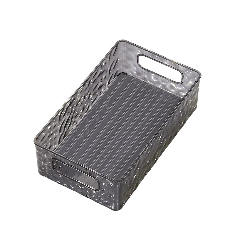 Prozirna PET kutija za pohranu s držalom, kapacitet 18 L, moderni minimalistički dizajn za kozmetiku i nakit