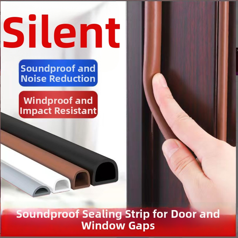 Silikónové tesnenia na dvere a okná, samolepiace, zvukovo izolujúce, odolné voči opotrebeniu, tvrdosť 65, značka Qunwo
