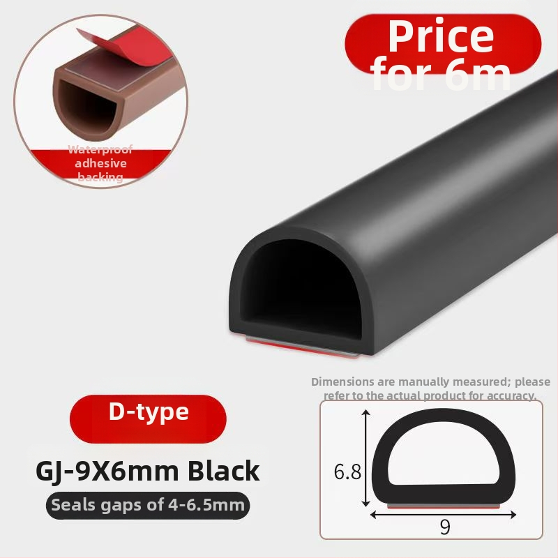 Silikónové tesnenia na dvere a okná, samolepiace, zvukovo izolujúce, odolné voči opotrebeniu, tvrdosť 65, značka Qunwo