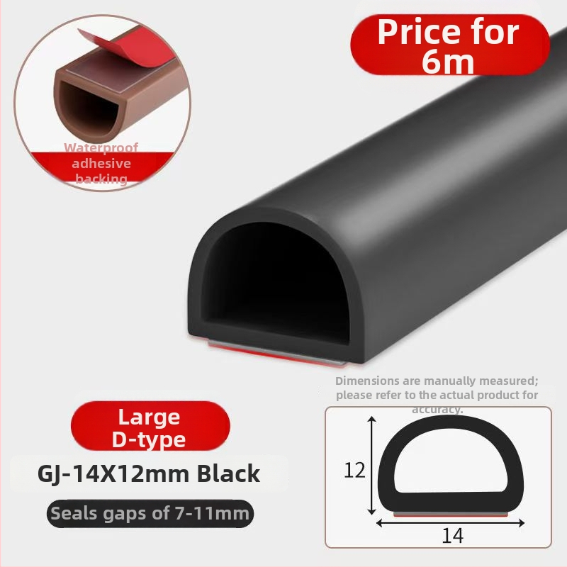 Silikónové tesnenia na dvere a okná, samolepiace, zvukovo izolujúce, odolné voči opotrebeniu, tvrdosť 65, značka Qunwo