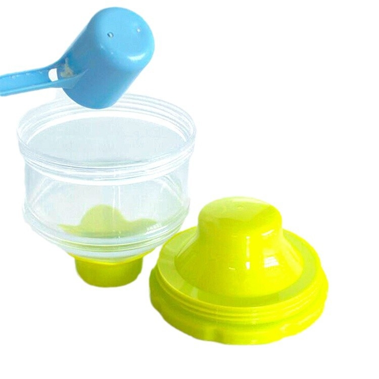 Βρεφικό μεταφερόμενο κουτί γάλακτος με τρία διαμερίσματα και ανεξάρτητες θήκες, αποσπώμενος σχεδιασμός, PP υλικό, απλός στυλ, διαθέσιμο ιδιωτικής ετικέτας