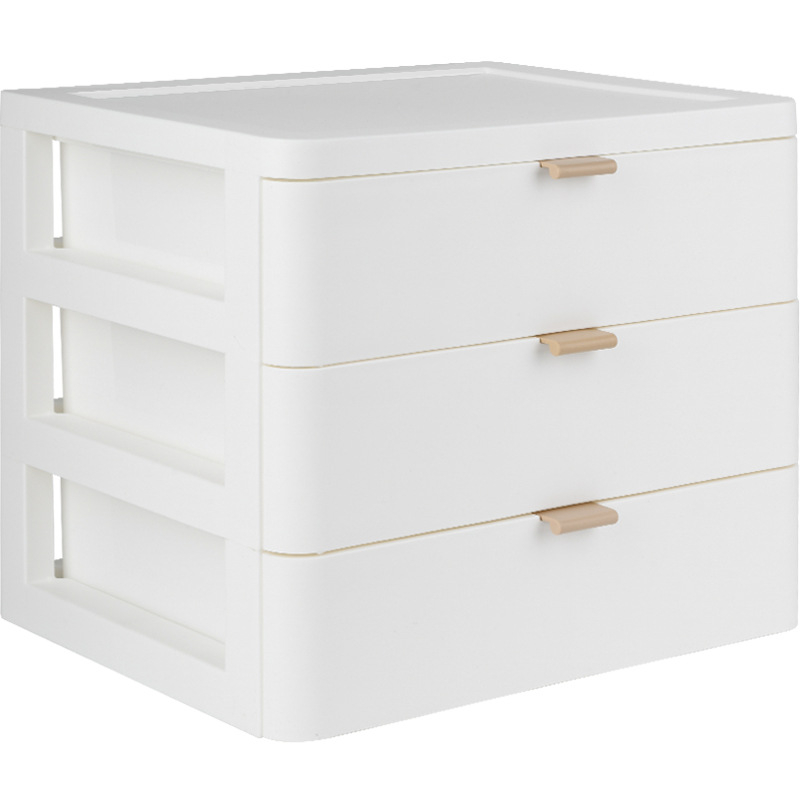 Органайзер за козметика и малки вещи, прозрачен пластмасов многослоен органайзер за бюро, стил японски, марка nice for you, без лого, без персонализация