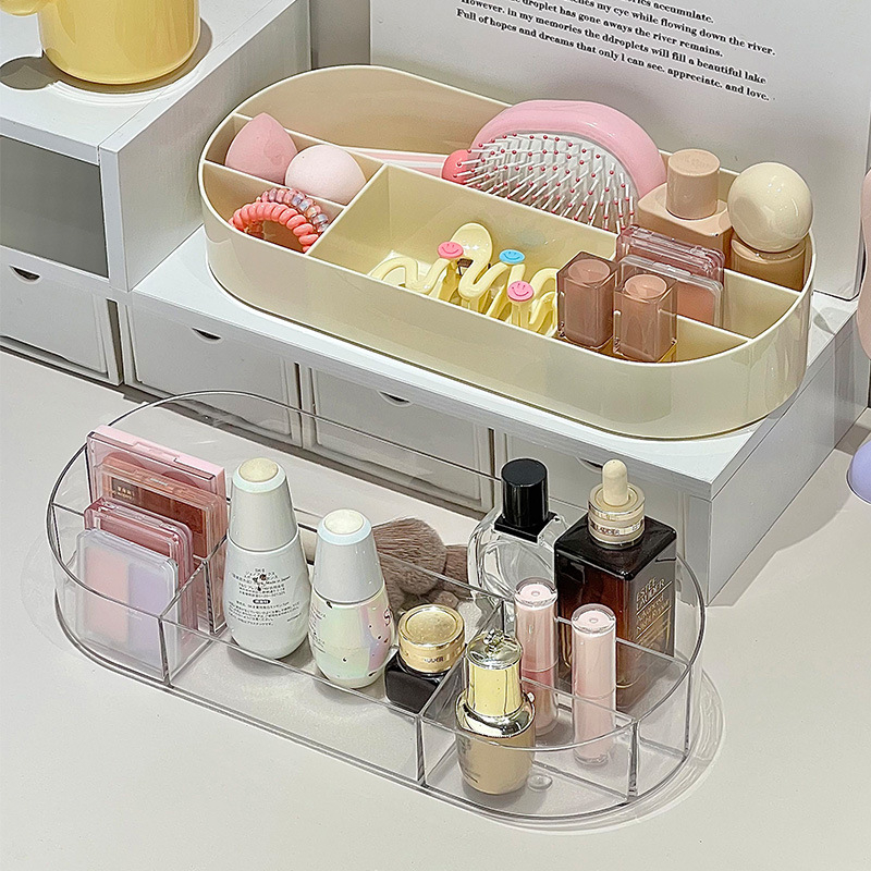 Kutija za kozmetiku na stol s pregradama, organizator ruževa, prozirni PET, model Bll-5031-storage box